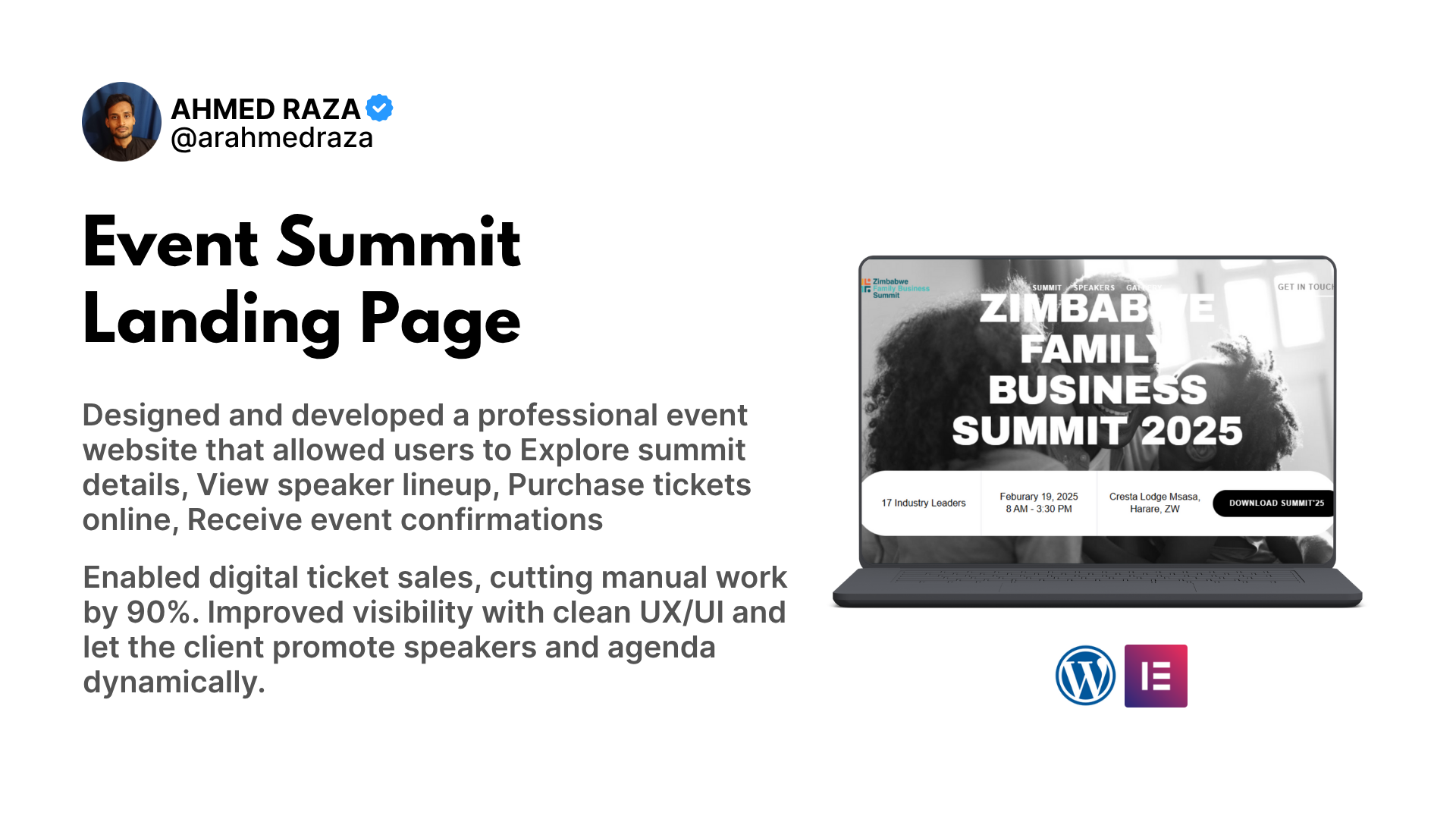 Event Summit Website Screenshot