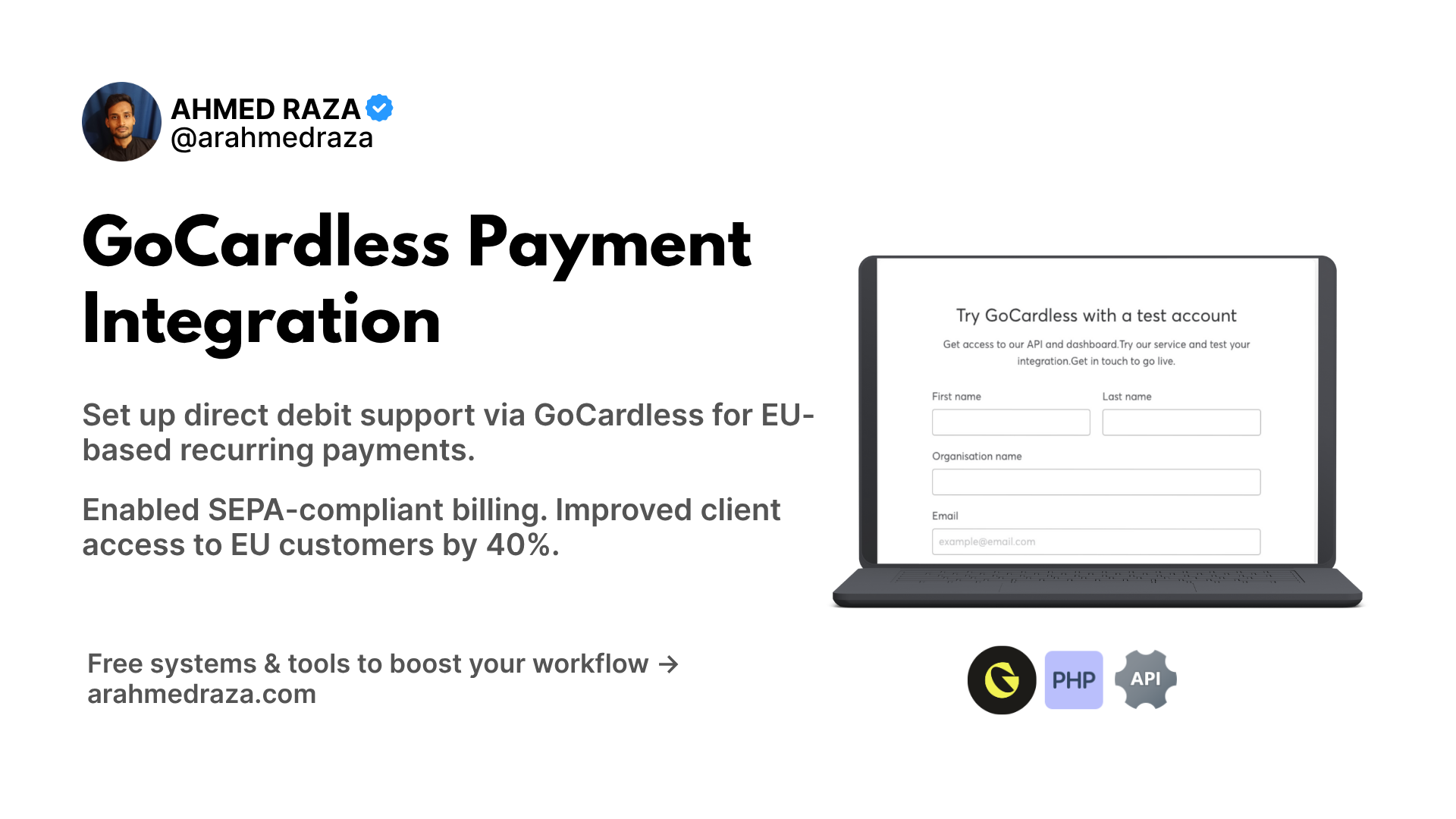 GoCardless Payment Integration Screenshot