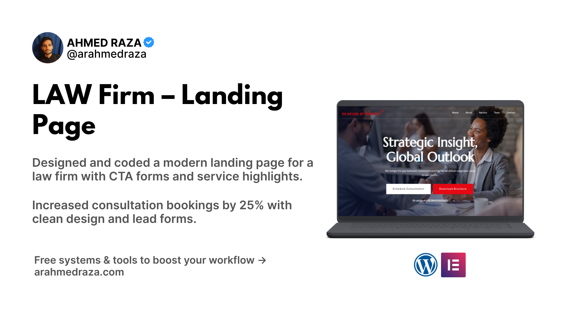 Law Firm Landing Page Screenshot