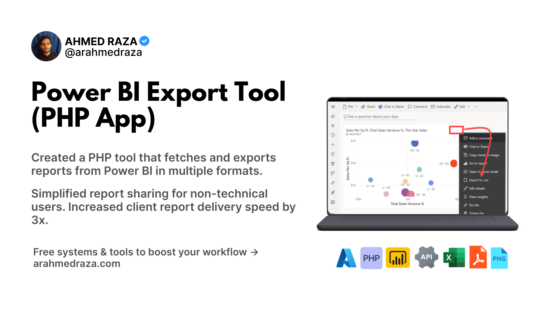 Power BI Export Tool Screenshot